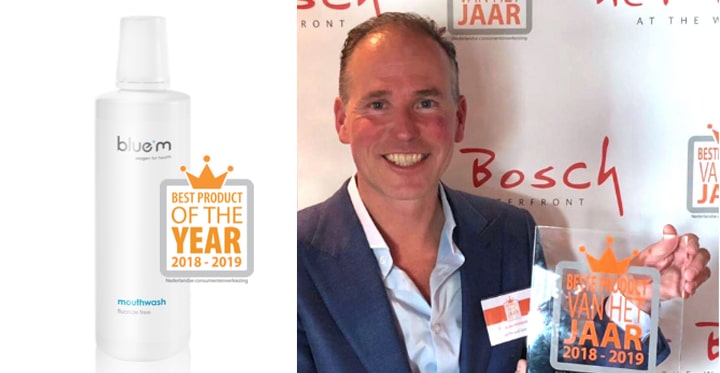 BLUE M MOUTHWASH CHOSEN AS BEST PRODUCT OF THE YEAR 2018/2019